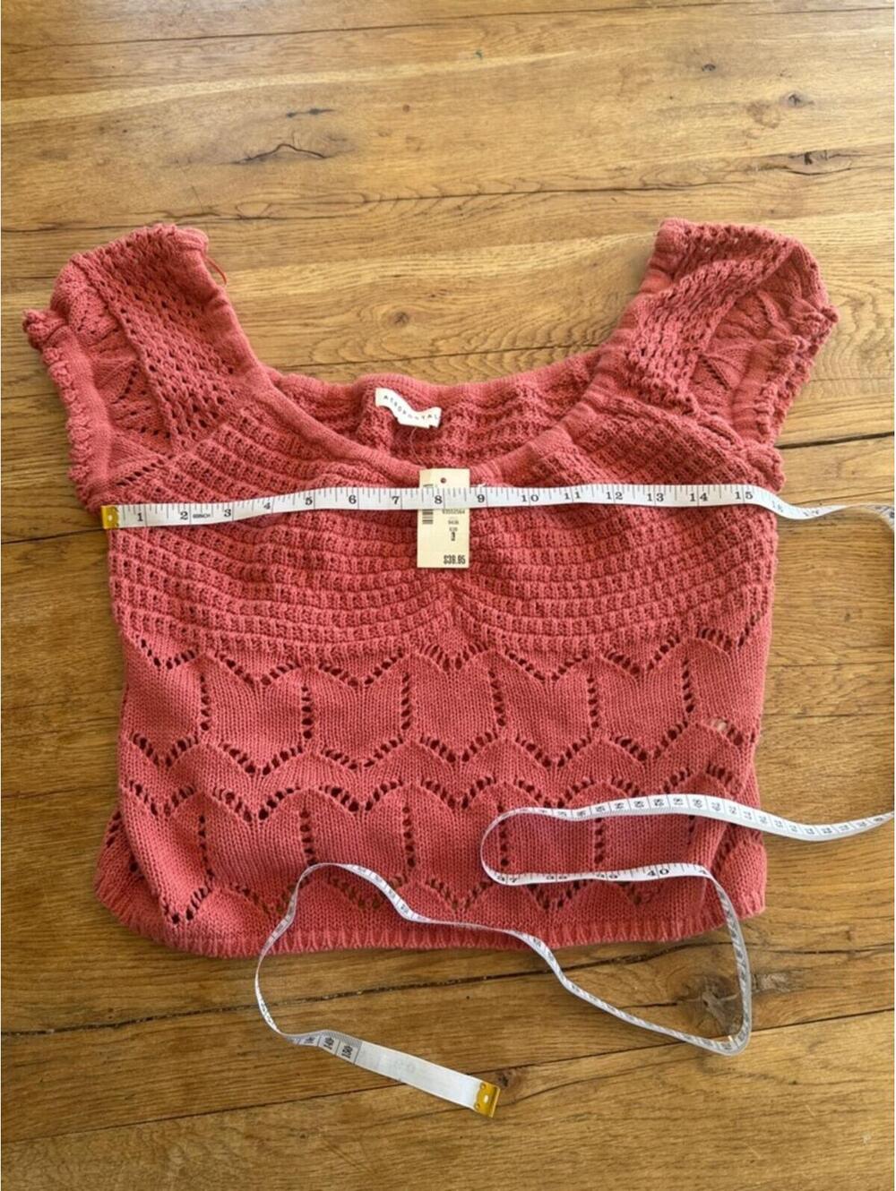 Aeropostale Womens Crochet Knit Sweater NWT Size Large - Picture 3 of 4